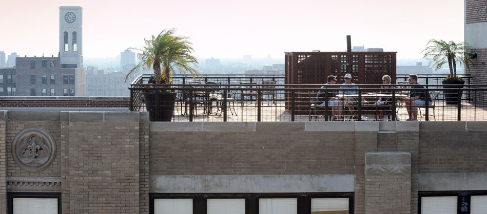 People on the rooftop