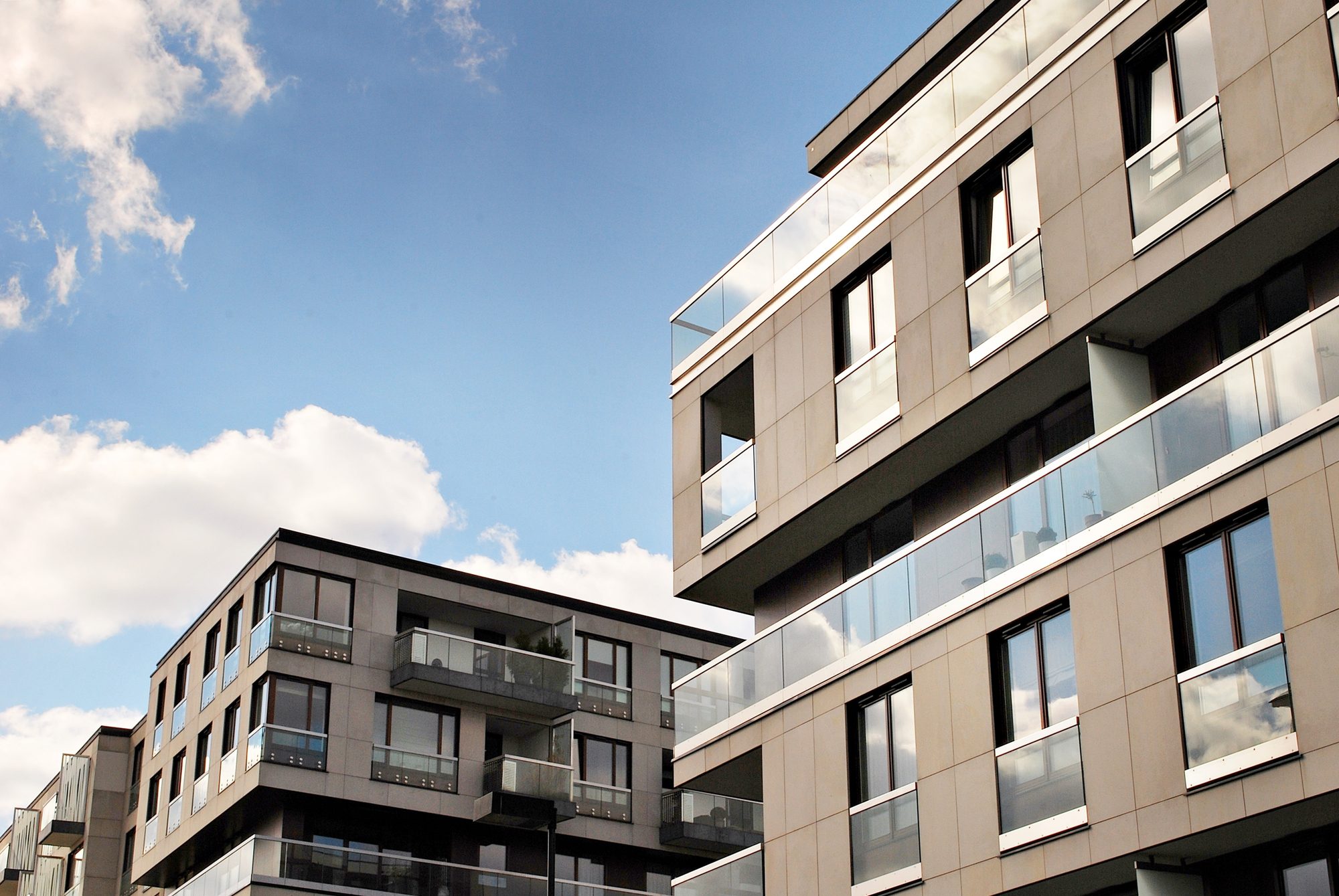 Modern, Luxury apartment building